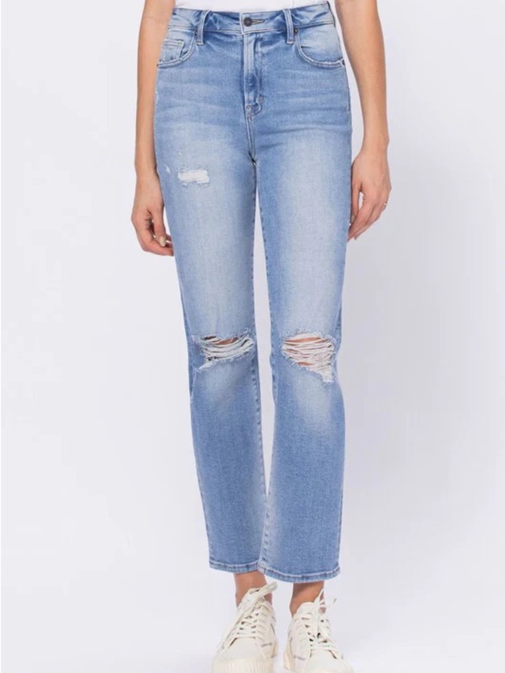 Hidden Jean High Rise distressed crop